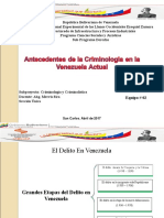 Antecedentes de La Criminologia en Venezuela