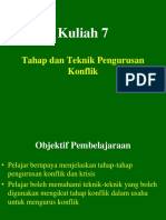 Kuliah 7kuliah 7 Teknik Pengurusan Konflik