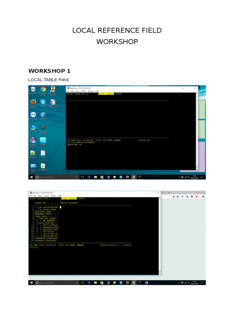 Local Reference Field Workshop Guide | PDF