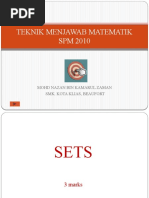 Format Kertas Matematik SPM
