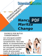 3719 2013D1 DER201 Divorcio Por Mutuo Consentimiento - NANCY CHANGO