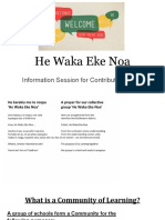 he waka eke noa - ece information evening