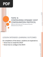 Lect 09 - Configuring Dynamic Host Configuration Protocol