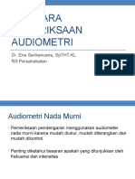 Tatacara Pemeriksaan Audiometri