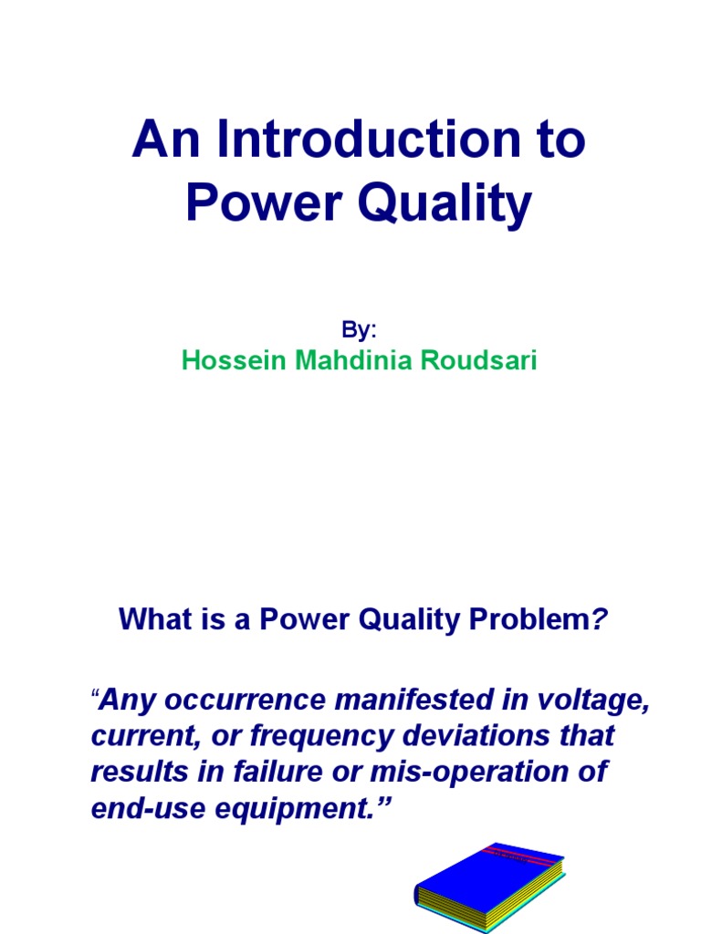 01 An Introduction to Power Quality.ppt Electrical Engineering