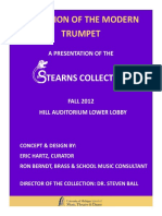 Evolution of The Modern Trumpet - A Presentation of The Stearns Collection by Eric Hartz
