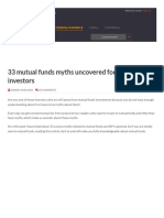 33 Mutual Funds Myths Uncovered For The First Time Investors