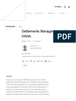Settlements Management in S - 4 HANA - SAP Blogs