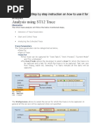 SAP Trace