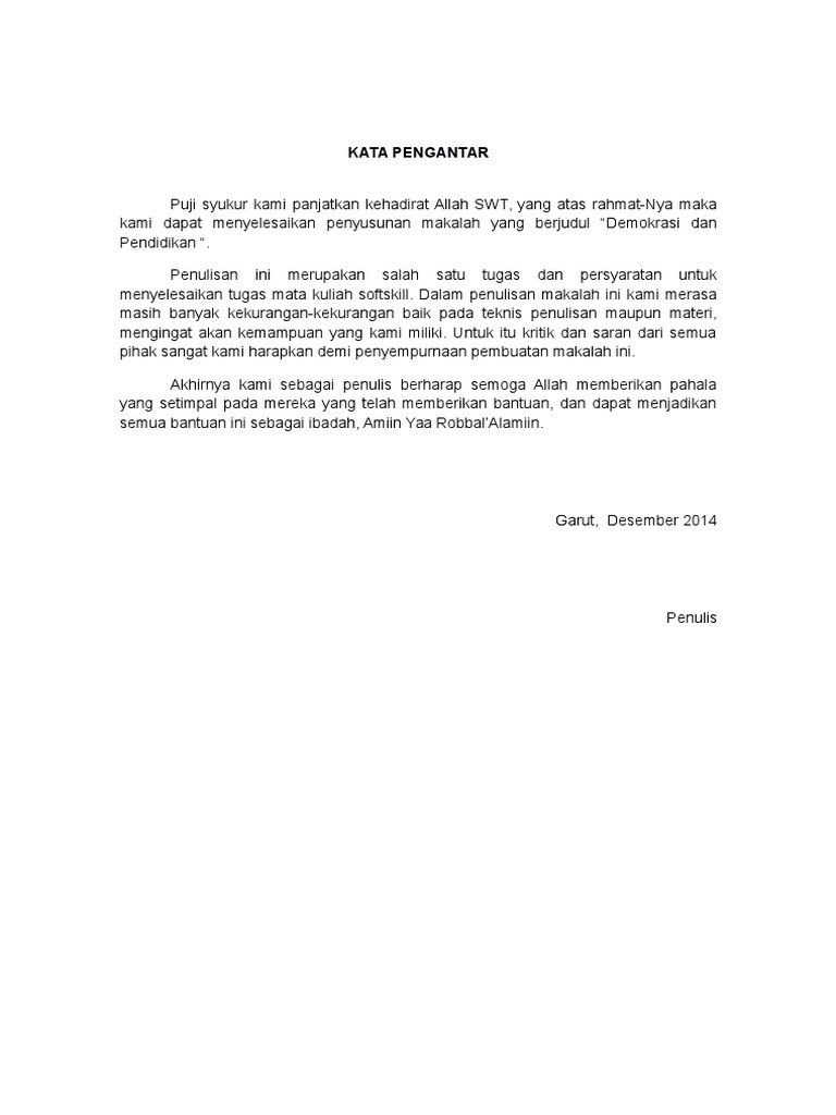 Makalah Pentingnya Pendidikan Demokrasi