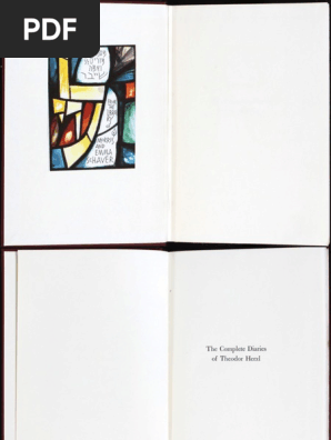 The Complete Diaries Of Theodor Herzl Eng Volume 5 Zionism - 