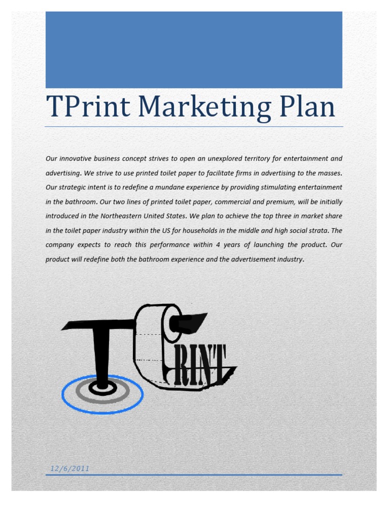 Toilet Paper Marketing Plan PDF Advertising Brand