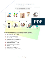 1.11 Ficha de Trabalho Possessive Determiners 1