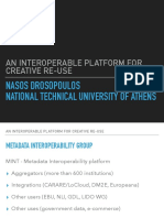 An Interoperable Platform For Creative Re-Use: Nasos Drosopoulos National Technical University of Athens