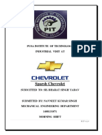 Sparsh Chevrolet: Pusa Institute of Technology Industrial Visit at