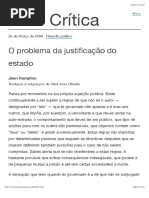 O problema da justificação do estado