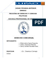 Derecho Concursal Peruano - Upao 2015