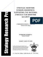 Strategic Maritime Domain Awareness: Supporting The National Strategy For Maritime Security