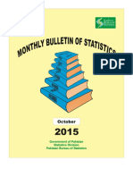 Monthly Statistics Bulletin October, 2015