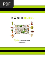 SushiQuik Sign Up Recipe Book