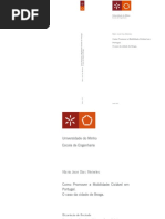 Como Promover a Mobilidade Ciclável em Portugal. O caso da cidade de Braga.