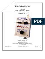 EET-200E Encoder Emulator User Manual: Trans-Cal Industries, Inc