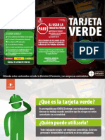 Tarjeta Verde Prevsis