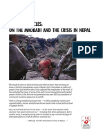 KASAMA ARTICLES: ON THE MAOBADI AND THE CRISIS IN NEPAL - Published May 6, 2009