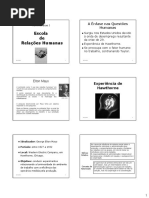 Aula 09 - Escola de Relacao Humana