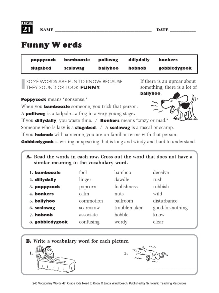 Vocabulary Worksheet 00067 Pdf