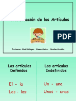 Clasificacion de Los Articulos