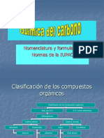 Normas IUPAC clasificación compuestos orgánicos