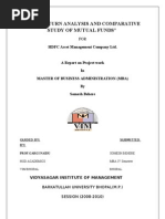 Download  PROJECT ON HDFC MUTUAL FUND by Abhishek Chandra SN34980370 doc pdf