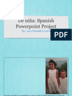 spanish as a child powerpoint project