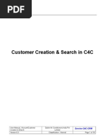 User Manual - Customer Creation - Final Version