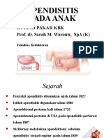Pediatri - Prof. DR. Dr. Sarah M. Warouw, SpA-K - Appendisitis Pada Anak
