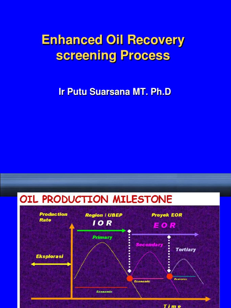 Eor Screening | Enhanced Oil Recovery | Petroleum Reservoir