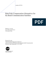 Rain Fade Compensation Alternatives For Ka Band Communication Satellites