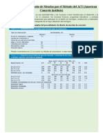 Criterio General Del Diseño de Mezclas Por El Método Del ACI