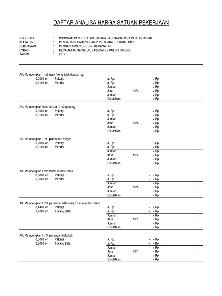 Contoh Analisa Gedung | PDF