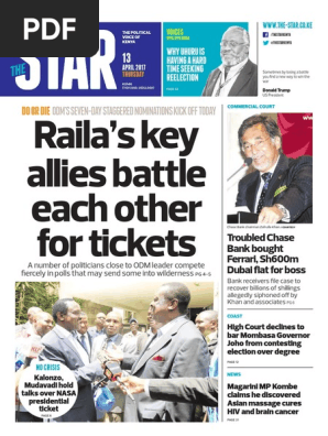 The Star Apr 13 17 Primary Election Government Related Organizations
