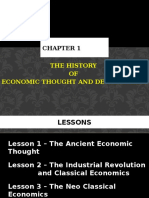 Chapter 1 - The History of Economic Thought and Development