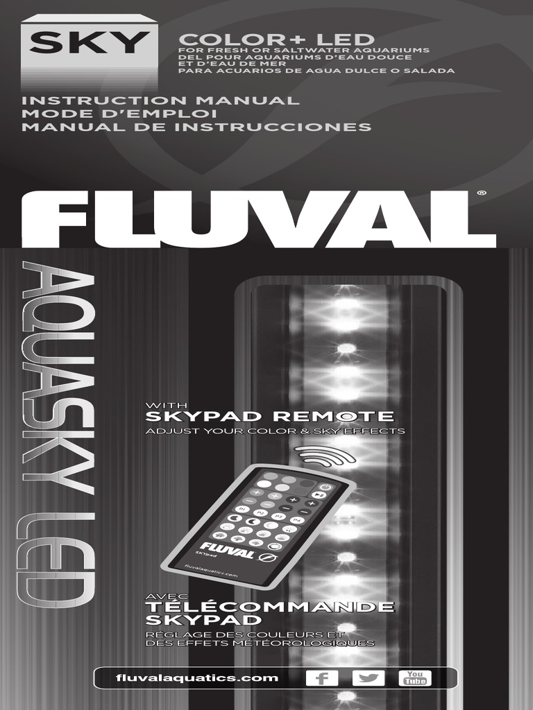 Fluval Aquasky Remote Instructions | PDF | Remote Control | Electrical ...