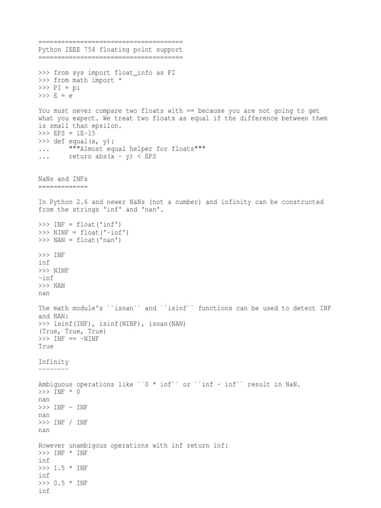 Ieee 754 | PDF | Sine | Mathematical Analysis