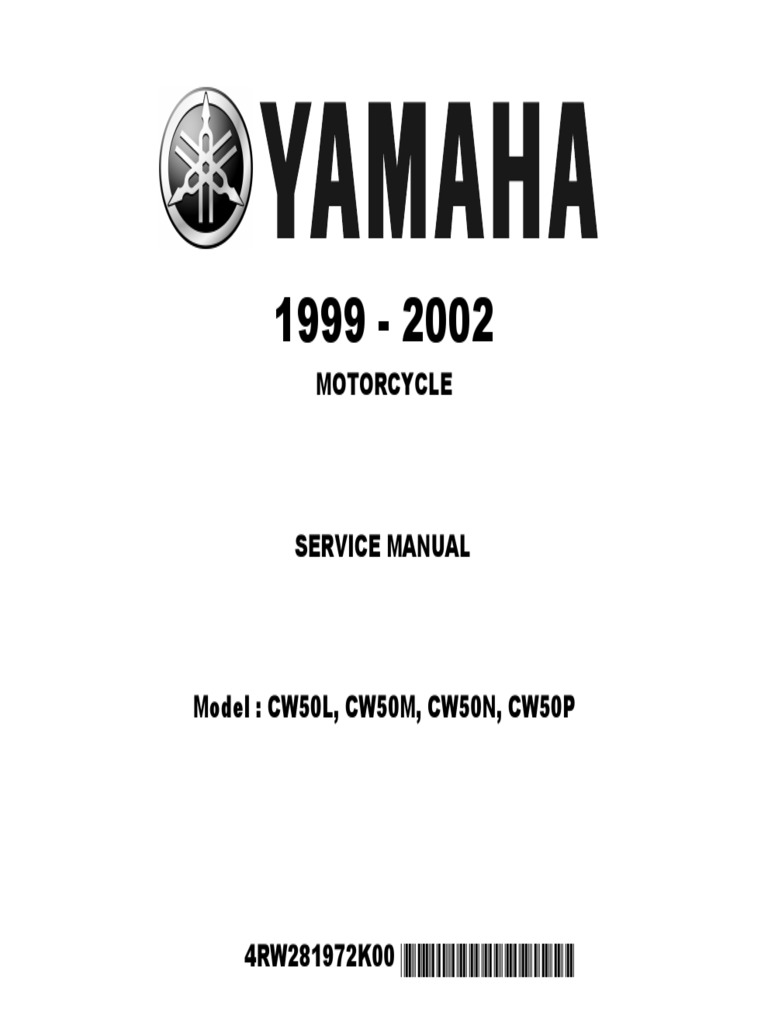 Yamaha CW50 Zuma CW 50 Workshop Service Repair Manual | PDF