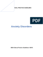 Clinical Practice Guidlines For Anxiety Disorders 2015