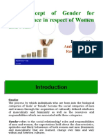 The Concept of Gender For Micro Finance in