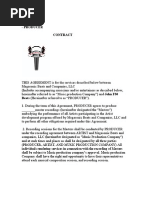 Music Production Company and Producer Contract (9)