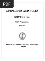 PhD Guidelines and Rules July 2015 HMS