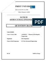 Earth Quake Engineering-Qb PRIST